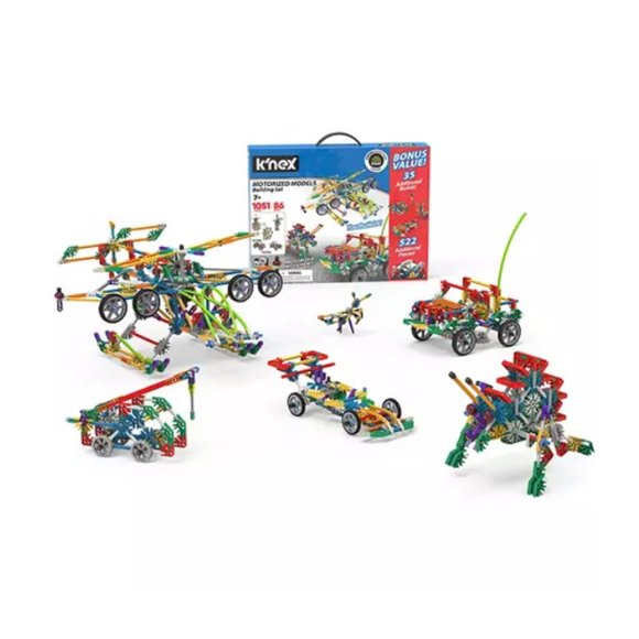 K'Nex Toys Knex Building Set Motorized Models 51 Pieces 86 Builds